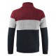 Stripe Stand Collar Sweater
