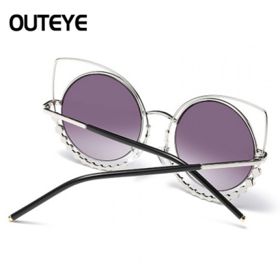 adies Womens Retro Vintage Cat Eye Eyeglasses Round Glasses Fashion Sunglasses